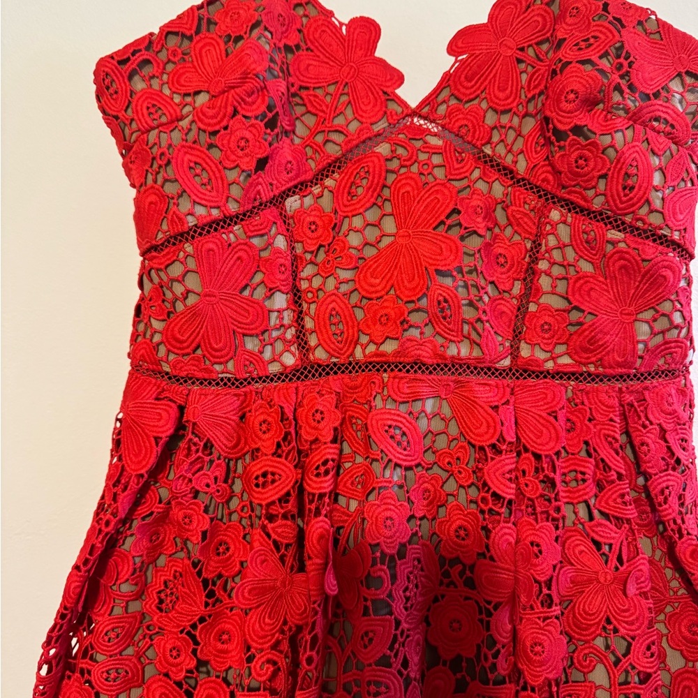 Self-Portrait Lace Pattern Midi Dress [BRAND NEW] — Size 8 - Picture 5 of 11